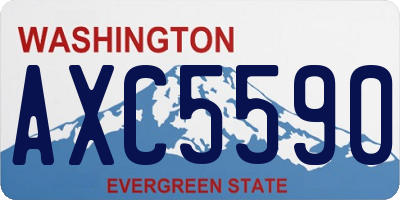 WA license plate AXC5590