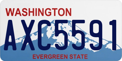 WA license plate AXC5591