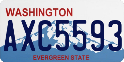 WA license plate AXC5593