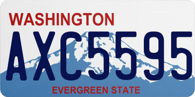 WA license plate AXC5595