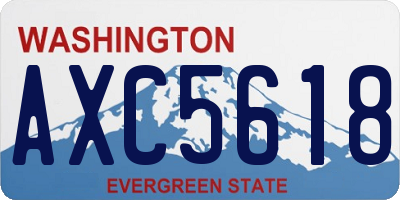 WA license plate AXC5618