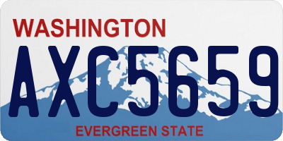 WA license plate AXC5659