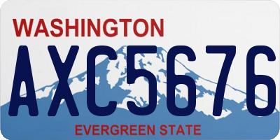 WA license plate AXC5676