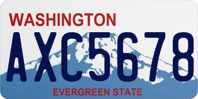 WA license plate AXC5678