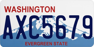 WA license plate AXC5679