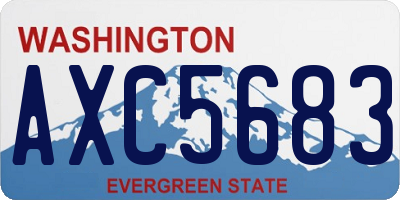 WA license plate AXC5683
