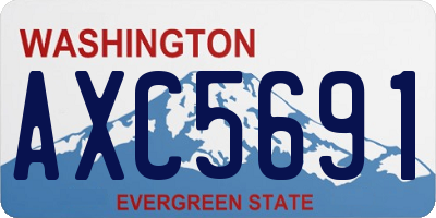 WA license plate AXC5691