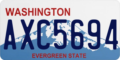 WA license plate AXC5694