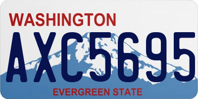 WA license plate AXC5695