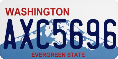 WA license plate AXC5696