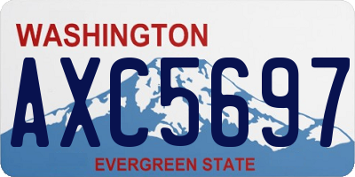 WA license plate AXC5697