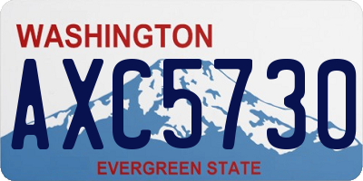 WA license plate AXC5730