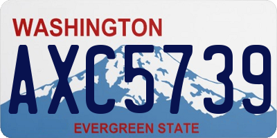 WA license plate AXC5739