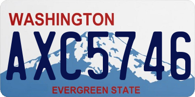 WA license plate AXC5746