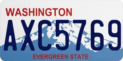 WA license plate AXC5769