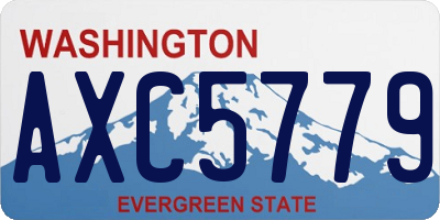 WA license plate AXC5779