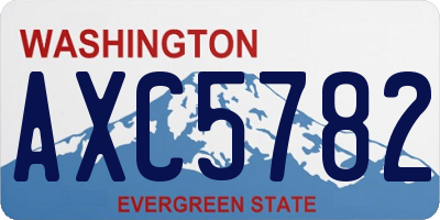 WA license plate AXC5782
