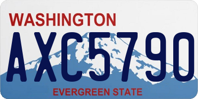 WA license plate AXC5790