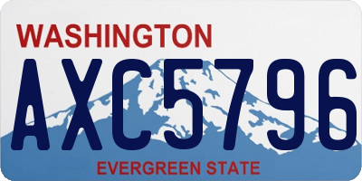 WA license plate AXC5796