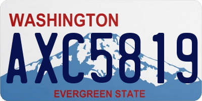 WA license plate AXC5819