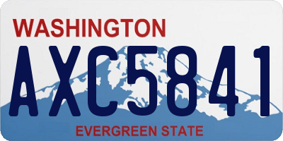 WA license plate AXC5841
