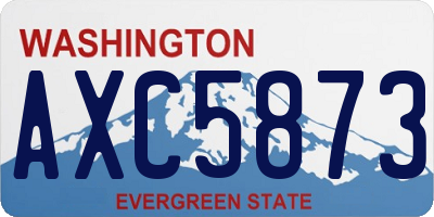WA license plate AXC5873
