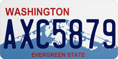 WA license plate AXC5879
