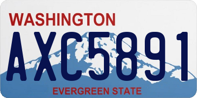 WA license plate AXC5891