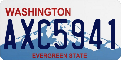 WA license plate AXC5941