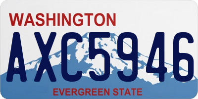 WA license plate AXC5946