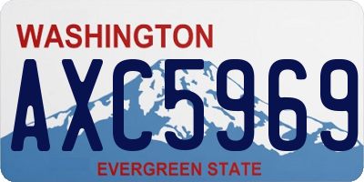 WA license plate AXC5969