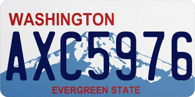 WA license plate AXC5976
