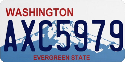 WA license plate AXC5979