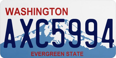 WA license plate AXC5994