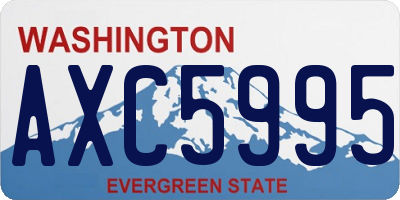 WA license plate AXC5995
