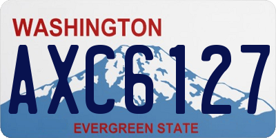 WA license plate AXC6127