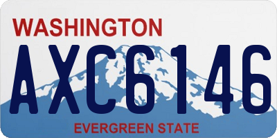 WA license plate AXC6146