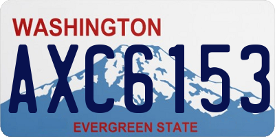WA license plate AXC6153