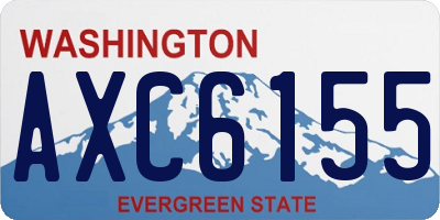 WA license plate AXC6155