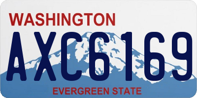 WA license plate AXC6169