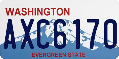 WA license plate AXC6170
