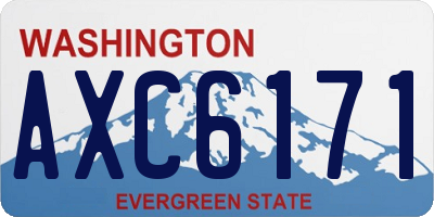 WA license plate AXC6171