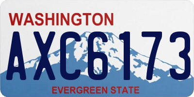 WA license plate AXC6173