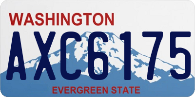 WA license plate AXC6175