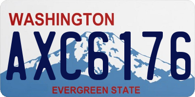 WA license plate AXC6176