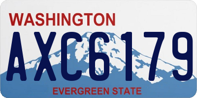 WA license plate AXC6179