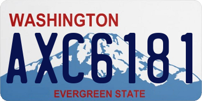 WA license plate AXC6181