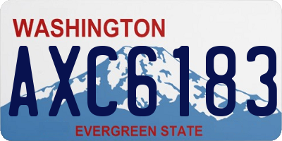 WA license plate AXC6183