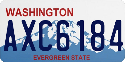 WA license plate AXC6184