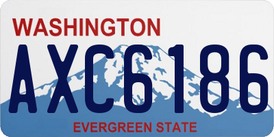 WA license plate AXC6186